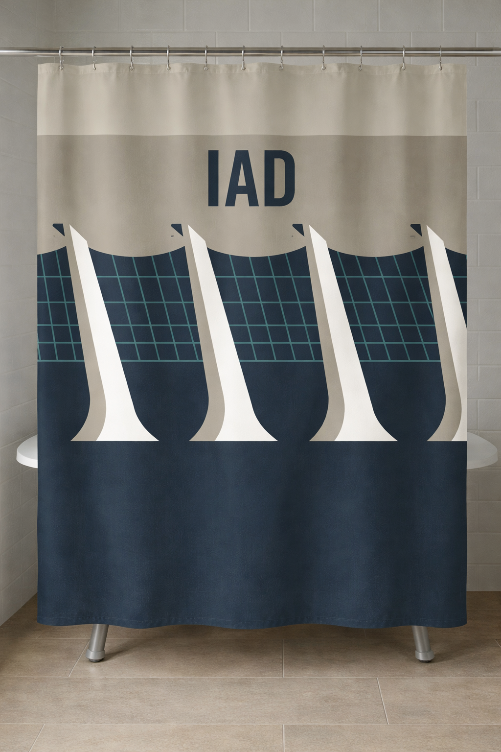 IAD Terminal Shower Curtain