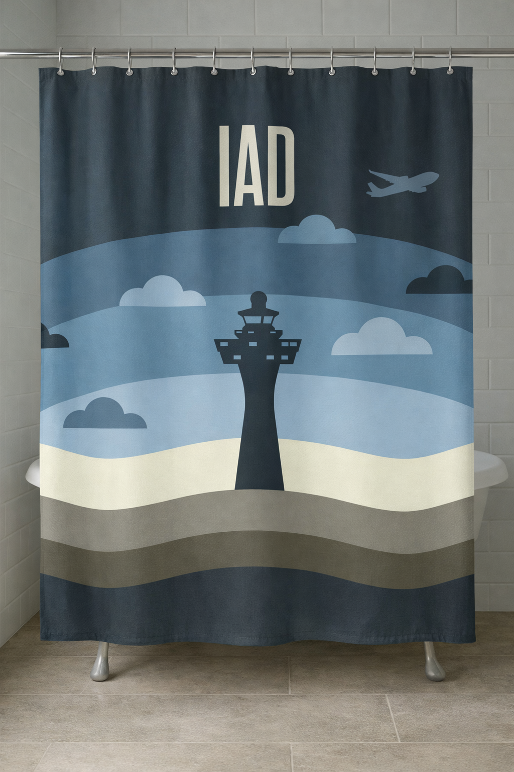 IAD Tower Shower Curtain