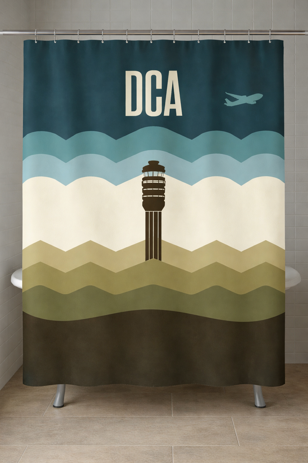 DCA Tower Shower Curtain
