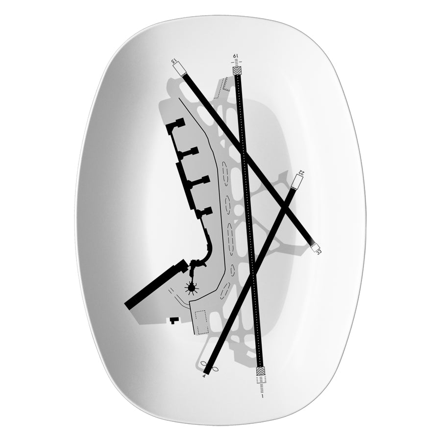 National (DCA) Abstract Diagram Resin Serving Dish